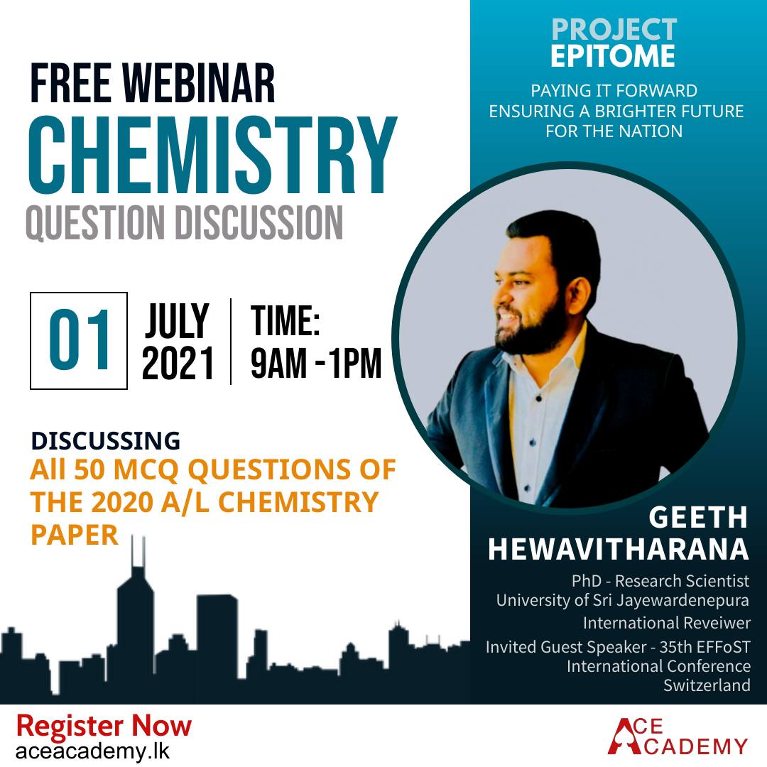 Chemistry Question Paper Discussion - By Dr. Geeth Hewavitharana | Ace  Academy