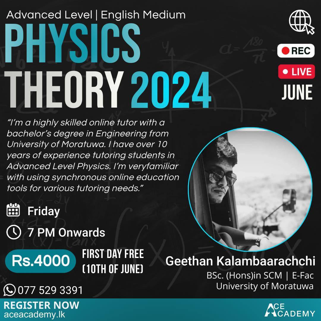 2024 Physics English Medium [June] | Ace Academy